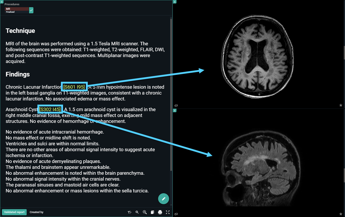 Report hyperlinks to images